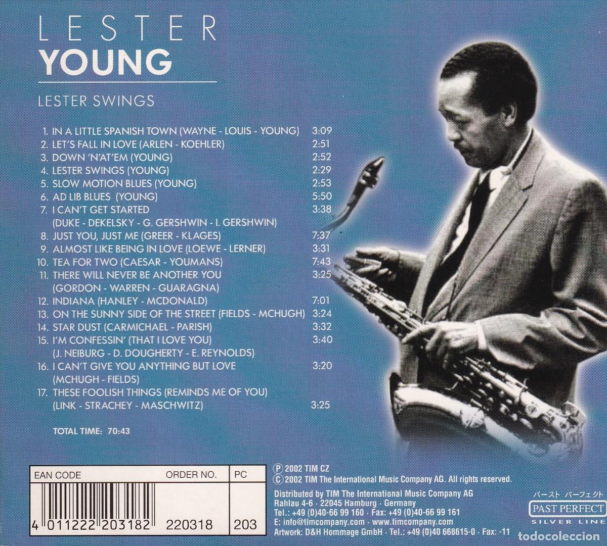 CDs de m&uacute;sica: Lester Young - Lester Swings - Foto 2