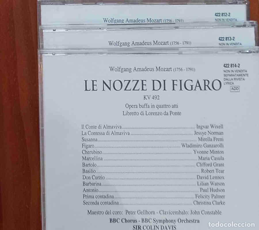 CDs de m&uacute;sica: Las bodas de F&iacute;garo. &Oacute;pera de Mozart en CD - Foto 2