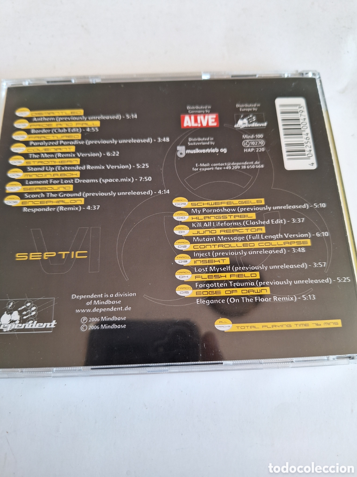 CDs de m&uacute;sica: SCD6 septic VI CD SEGUNDAMANO - Foto 2