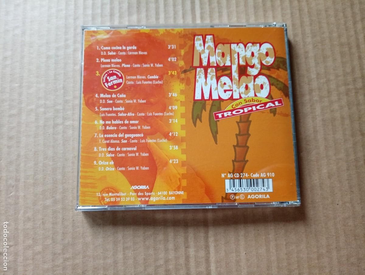 CDs de m&uacute;sica: MANGO MELAO - CON SABOR TROPICAL CD 2000 CUMBIA - Foto 3