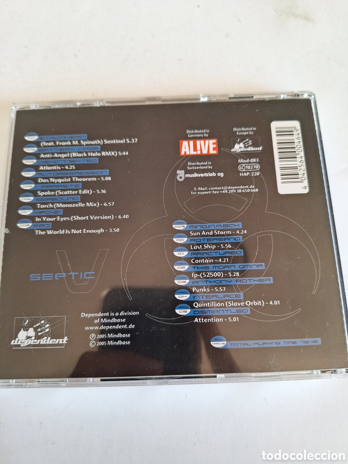 CDs de m&uacute;sica: SCD5 septic V CD SEGUNDAMANO - Foto 2