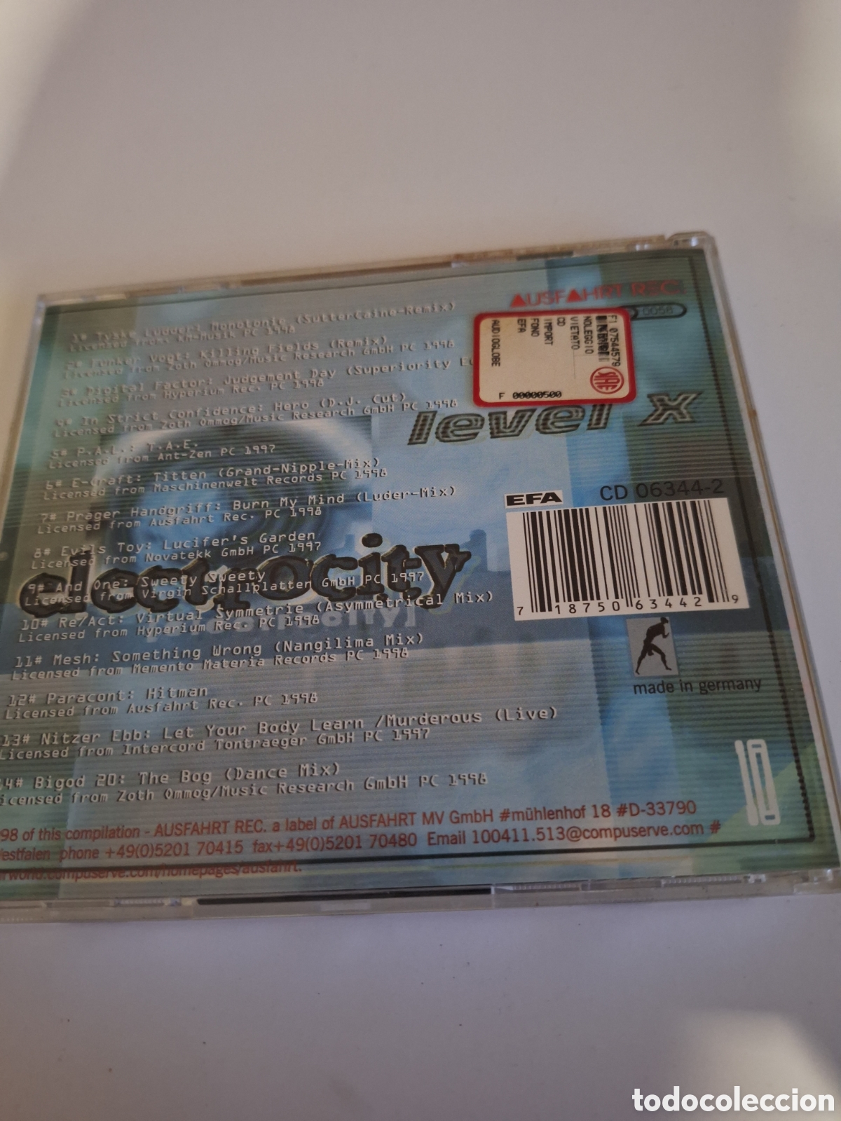 CDs de m&uacute;sica: SCD7 electrocity vol.10 CD SEGUNDAMANO - Foto 2