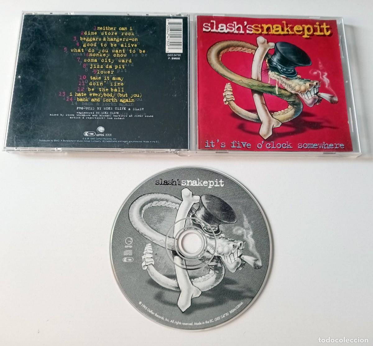 CDs de m&uacute;sica: CD SLASH&acute;S SNAKEPIT - IT&acute;S FIVE O&acute;CLOCK SOMEWHERE - Foto 2