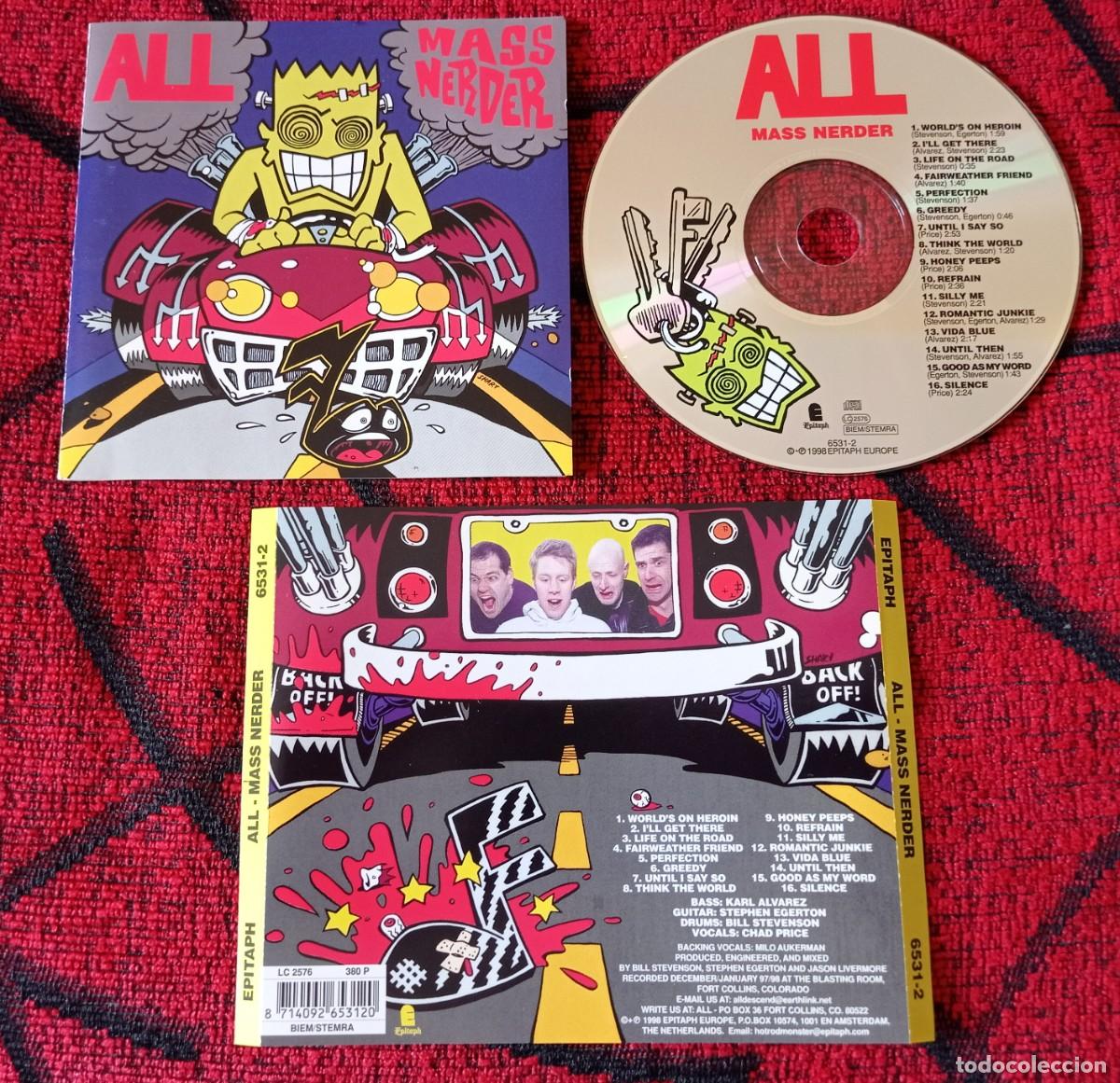 CDs de m&uacute;sica: ALL ** Mass Nerder ** CD ORIGINAL 1998 - Foto 1