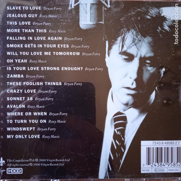 CDs de m&uacute;sica: BRYAN FERRY, SLAVE TO LOVE - CD - Foto 2