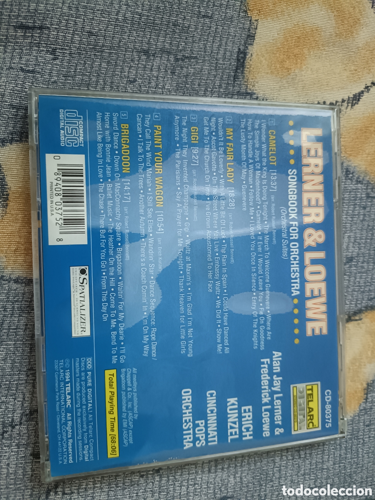 CDs de m&uacute;sica: CD Lerner & Loewe -Erich Kunzel Cincinnati Pops Orchetra- - Foto 2