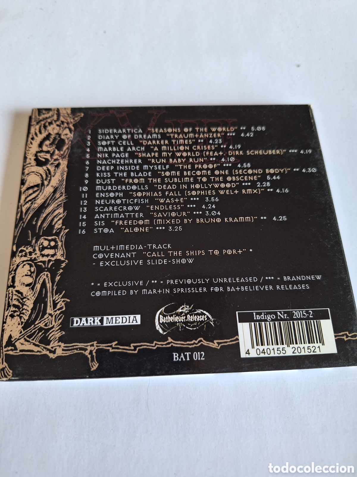 CDs de m&uacute;sica: SCD22 gothic compilation part XVIII CD SEGUNDAMANO - Foto 2