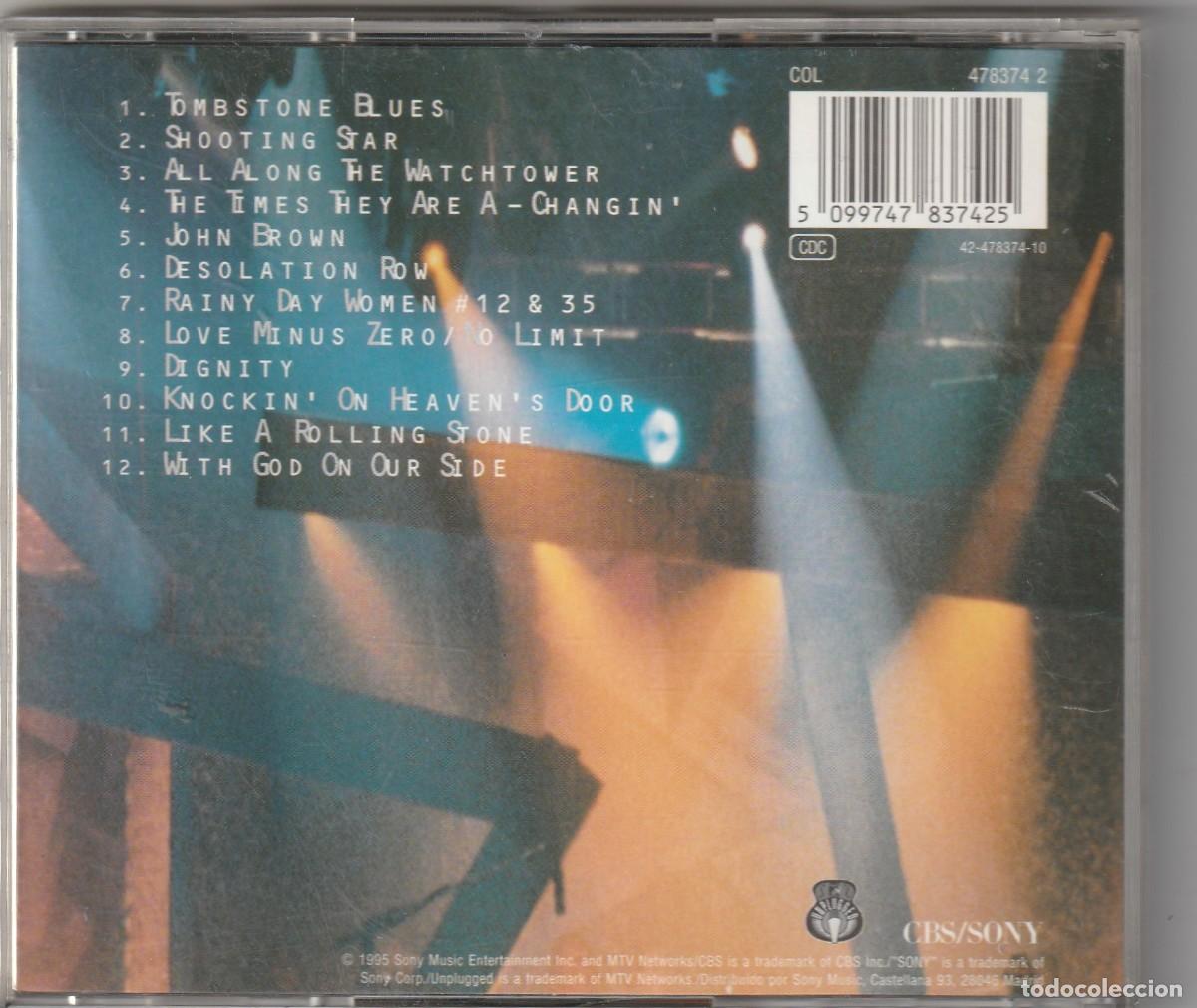CDs de m&uacute;sica: BOB DYLAN - UNPLUGGED (CD CBS/SONY 1995) - Foto 2