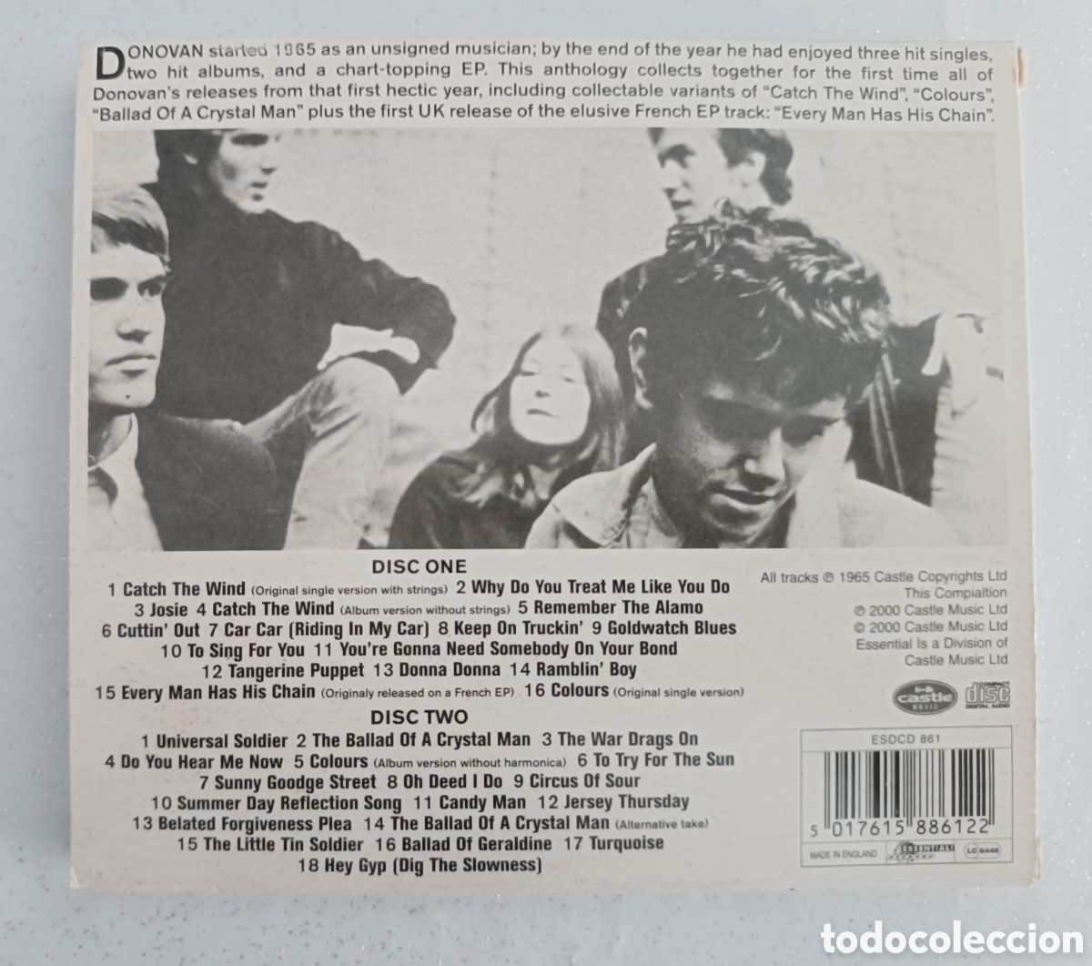CDs de m&uacute;sica: 2 CD DONOVAN - SUMMER DAYS REFLECTION SONGS . FOLK - Foto 2