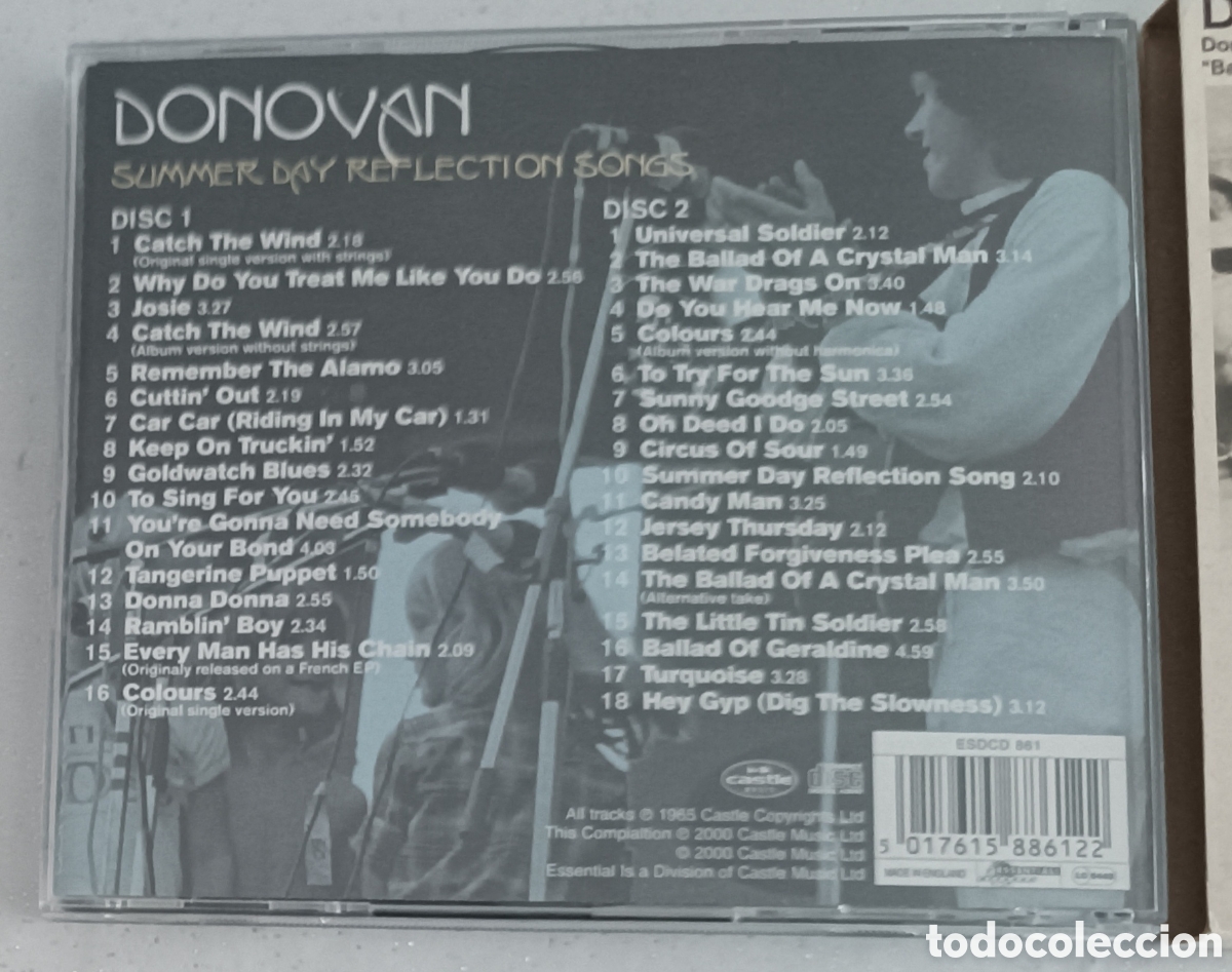 CDs de m&uacute;sica: 2 CD DONOVAN - SUMMER DAYS REFLECTION SONGS . FOLK - Foto 3