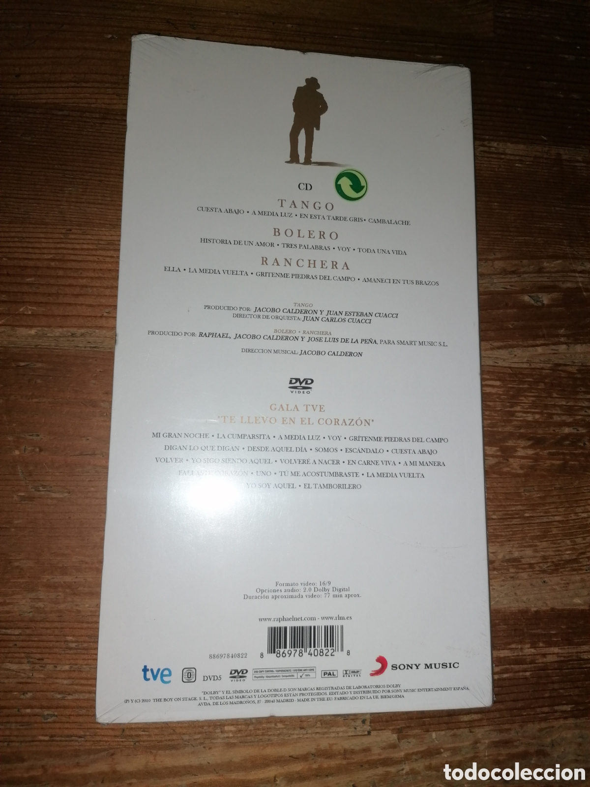 CDs de m&uacute;sica: RAPHAEL - ESENCIAL - TE LLEVO EN EL CORAZON - CD + DVD - PRECINTADO&iexcl; - Foto 2