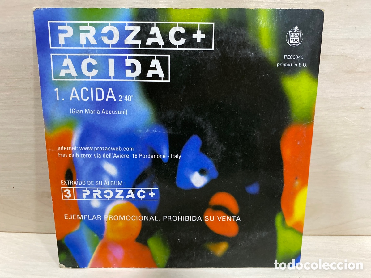 CDs de m&uacute;sica: Prozac+ - Acida (CD, Single, Promo) - Foto 2