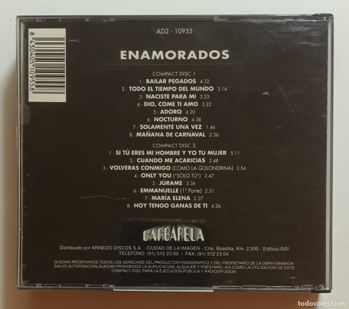 CDs de m&uacute;sica: CD DOBLE - ENAMORADOS - Foto 2