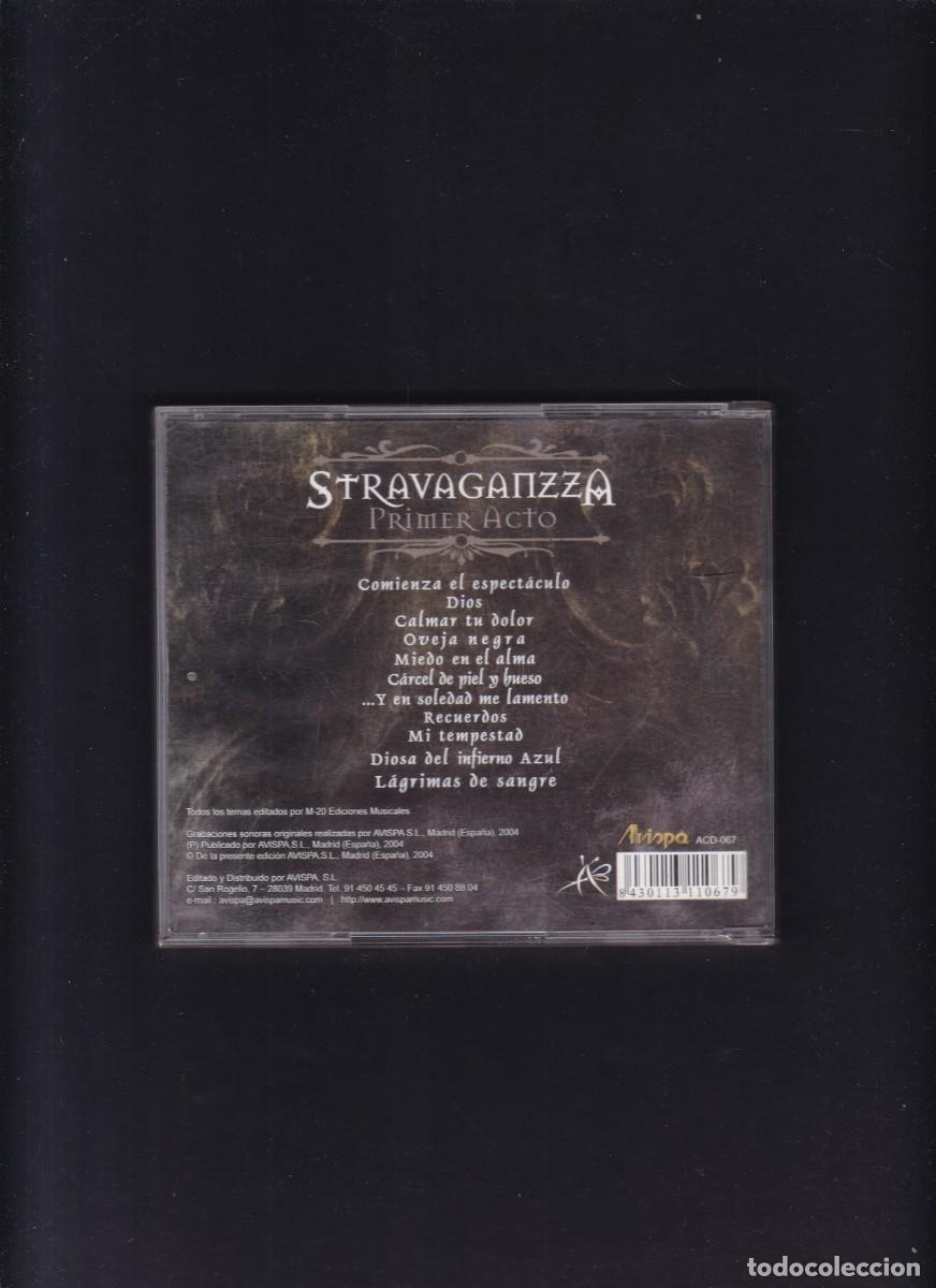 CDs de m&uacute;sica: STRAVAGANZZA - PRIMER ACTO - M-20 EDICIONES MUSICALES & AVISPA 2004 - Foto 2