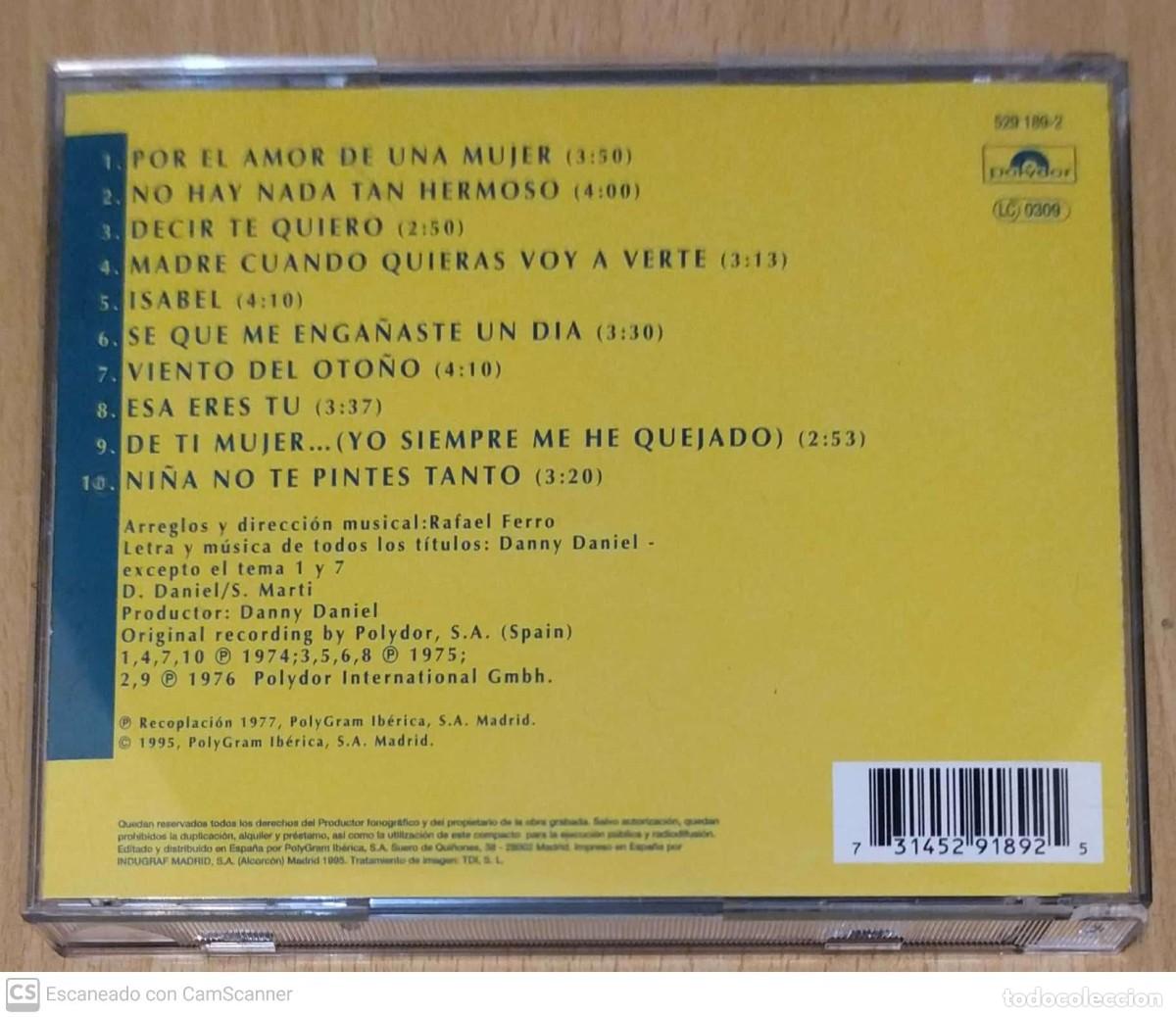 CDs de m&uacute;sica: DANNY DANIEL (LO MEJOR DE DANNY DANIEL) CD 1995 - Foto 2