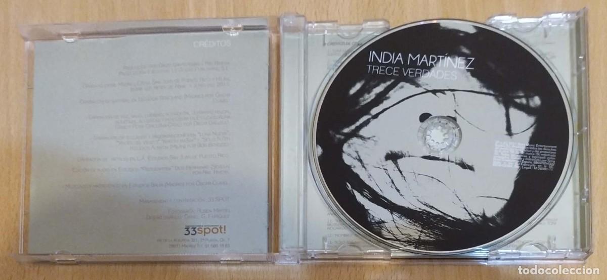 CDs de m&uacute;sica: INDIA MARTINEZ (TRECE VERDADES) CD 2011 - Foto 3