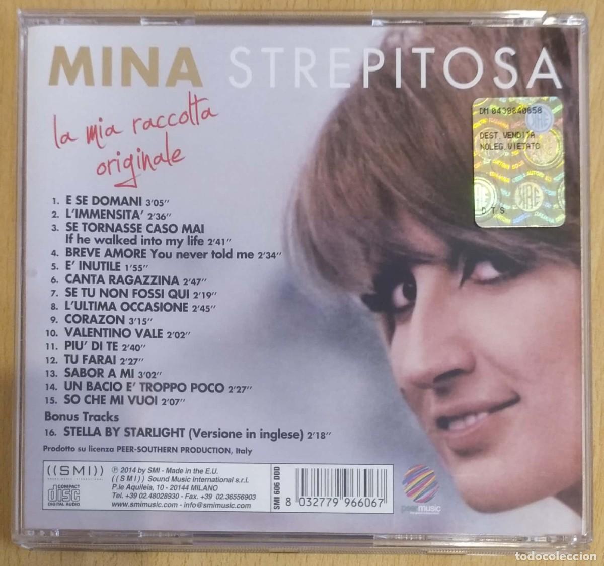 CDs de m&uacute;sica: MINA (STREPITOSA) CD 2014 ITALIA - Foto 2