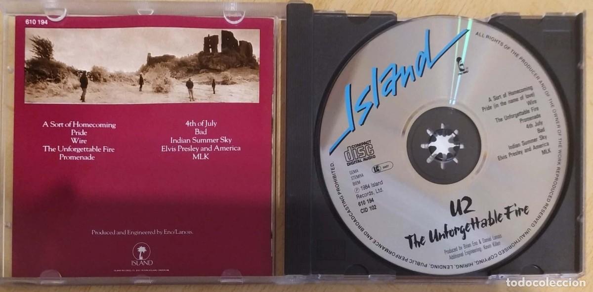 CDs de m&uacute;sica: U2 (THE UNFORGETTABLE FIRE) CD 1984 - Foto 3