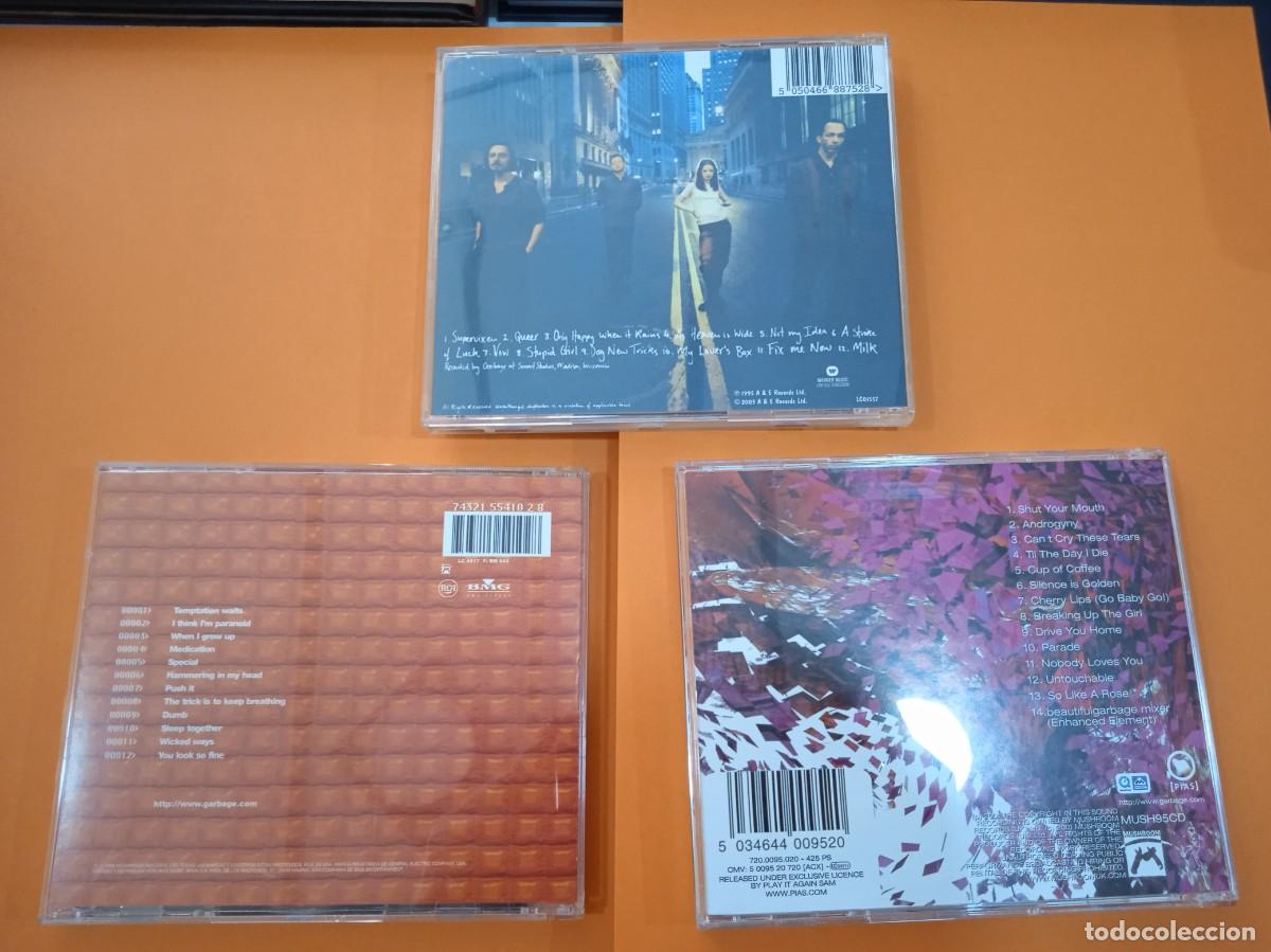 CDs de m&uacute;sica: Lote CDs de Garbage - Garbage, Version 2.0 y Beautiful Garbage - Foto 2