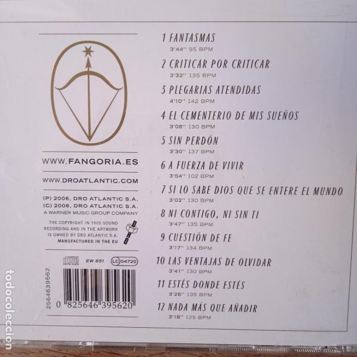 CDs de m&uacute;sica: FANGORIA, EL EXTRA&Ntilde;O VIAJE - CD - Foto 2