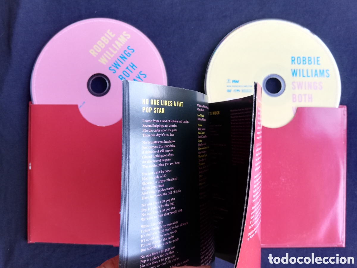 CDs de m&uacute;sica: Robbie Williams - Swings both ways. Libro disco CD + DVD - Foto 3