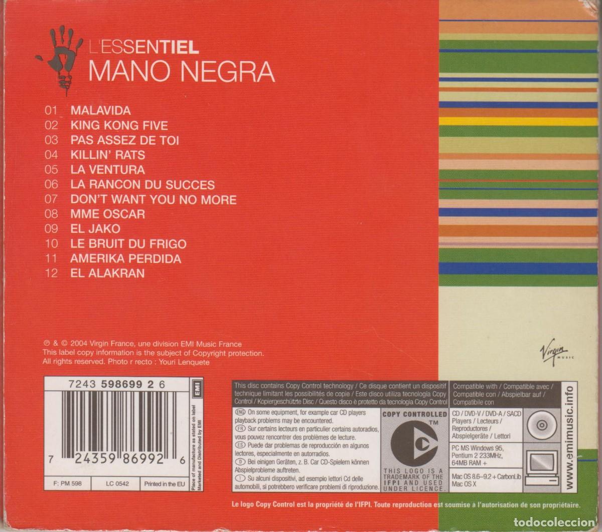 CDs de m&uacute;sica: Mano Negra cd Lessentiel 2004 Digipack - Foto 2