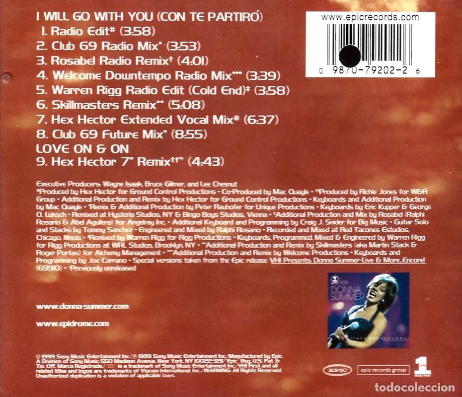 CDs de m&uacute;sica: DONNA SUMMER &uml;I WILL GO WITH YOU&uml; (CD) - Foto 2