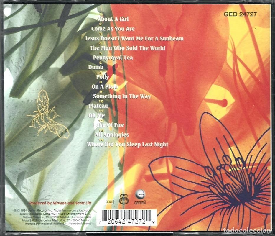 CDs de m&uacute;sica: NIRVANA &uml;UNPLUGGED IN NEW YORK&uml;(CD) - Foto 2