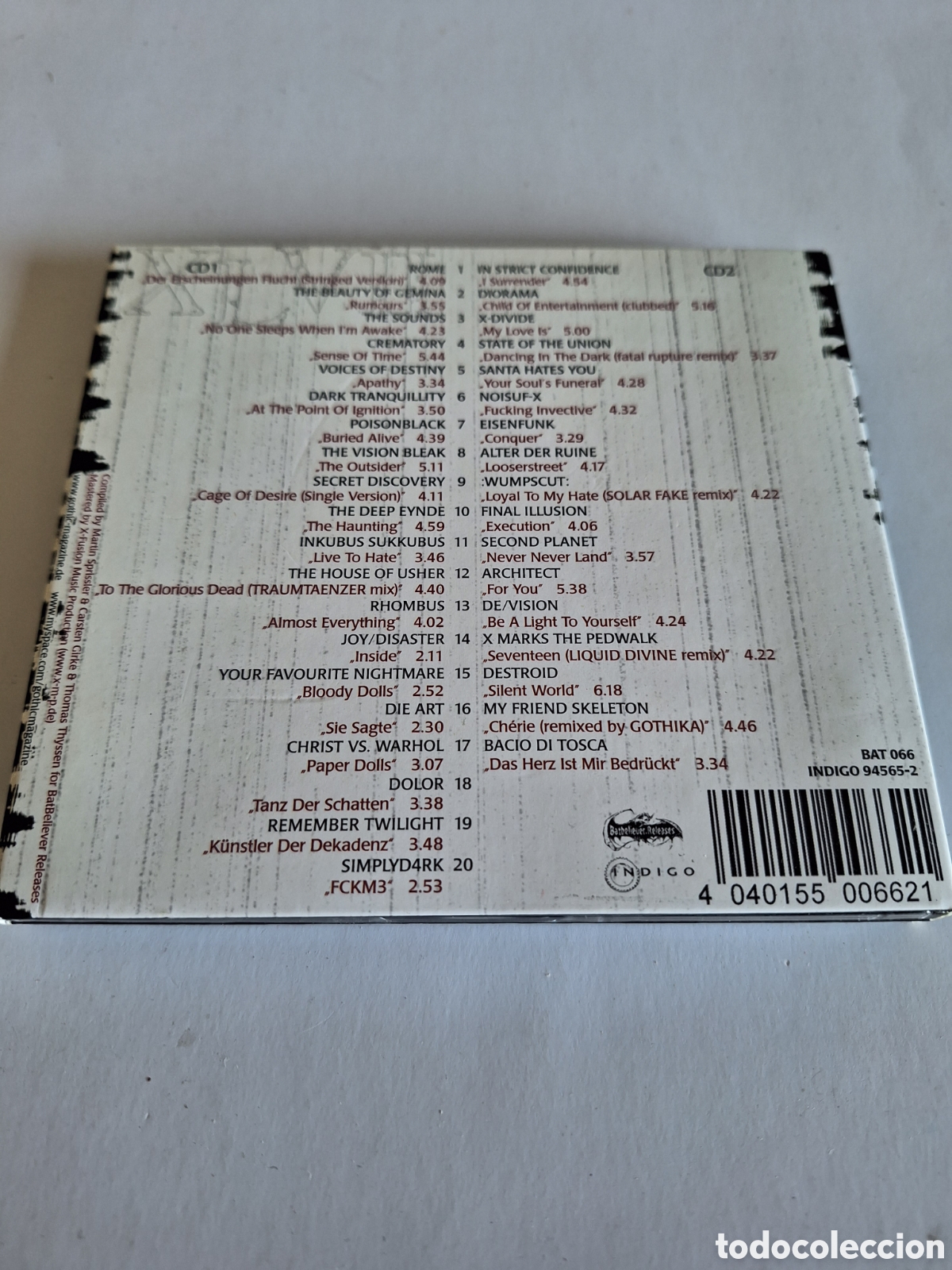 CDs de m&uacute;sica: SCD61 gothic compilation part 47 CD SEGUNDAMANO - Foto 2