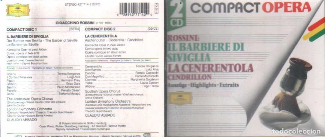 CDs de m&uacute;sica: COMPACT OPERA. GIOACCHINO ROSSINI. 2CD. CD-DOBLE-700 - Foto 1