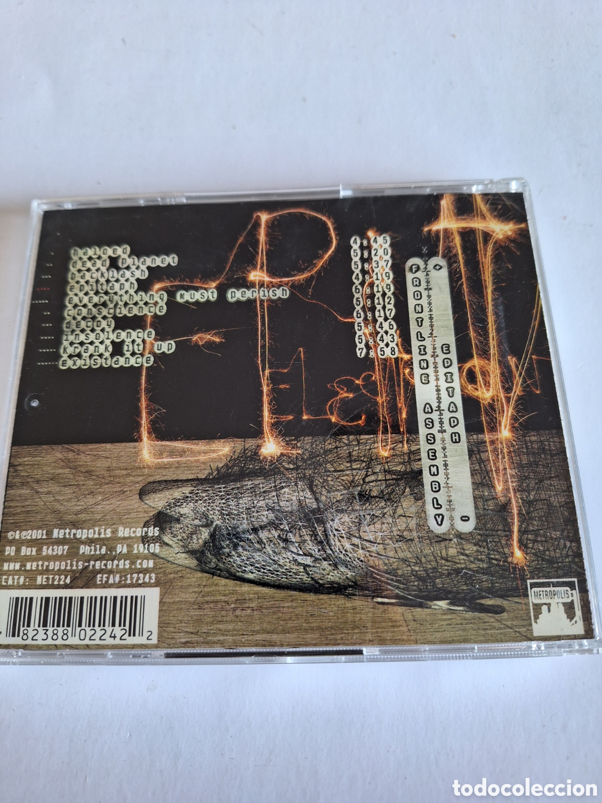 CDs de m&uacute;sica: SCD33 frontline assembly epitaph CD SEGUNDAMANO - Foto 2