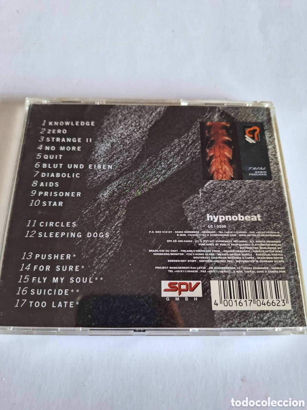 CDs de m&uacute;sica: SCD62 trial zero feeling CD SEGUNDAMANO - Foto 2