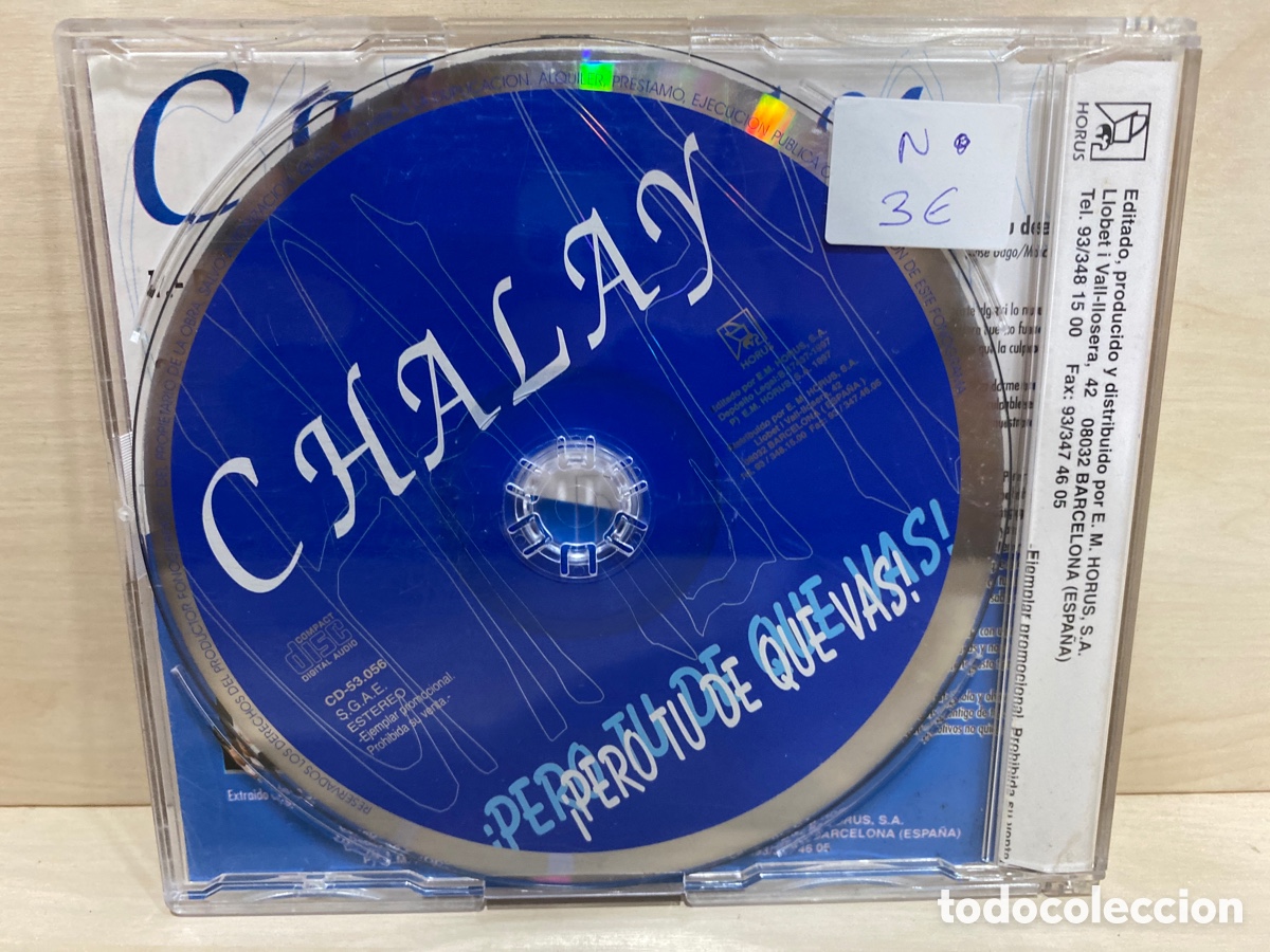 CDs de m&uacute;sica: Chalay - &iexcl;Pero Tu De Que Vas! (CD, Maxi) - Foto 2