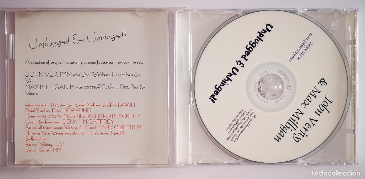 CDs de m&uacute;sica: CD - JOHN VERITY & MAX MILLIGAN - UNPLUGGED & UNHINGED ! - 2000 - Foto 2