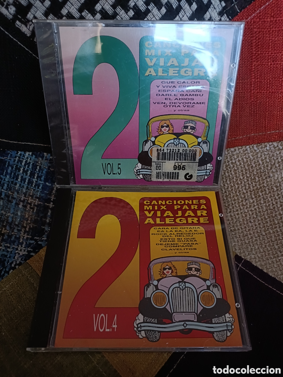 Music CDs: 2 CD Canciones Mix para viajar alegre -Volumen 4 y 5-