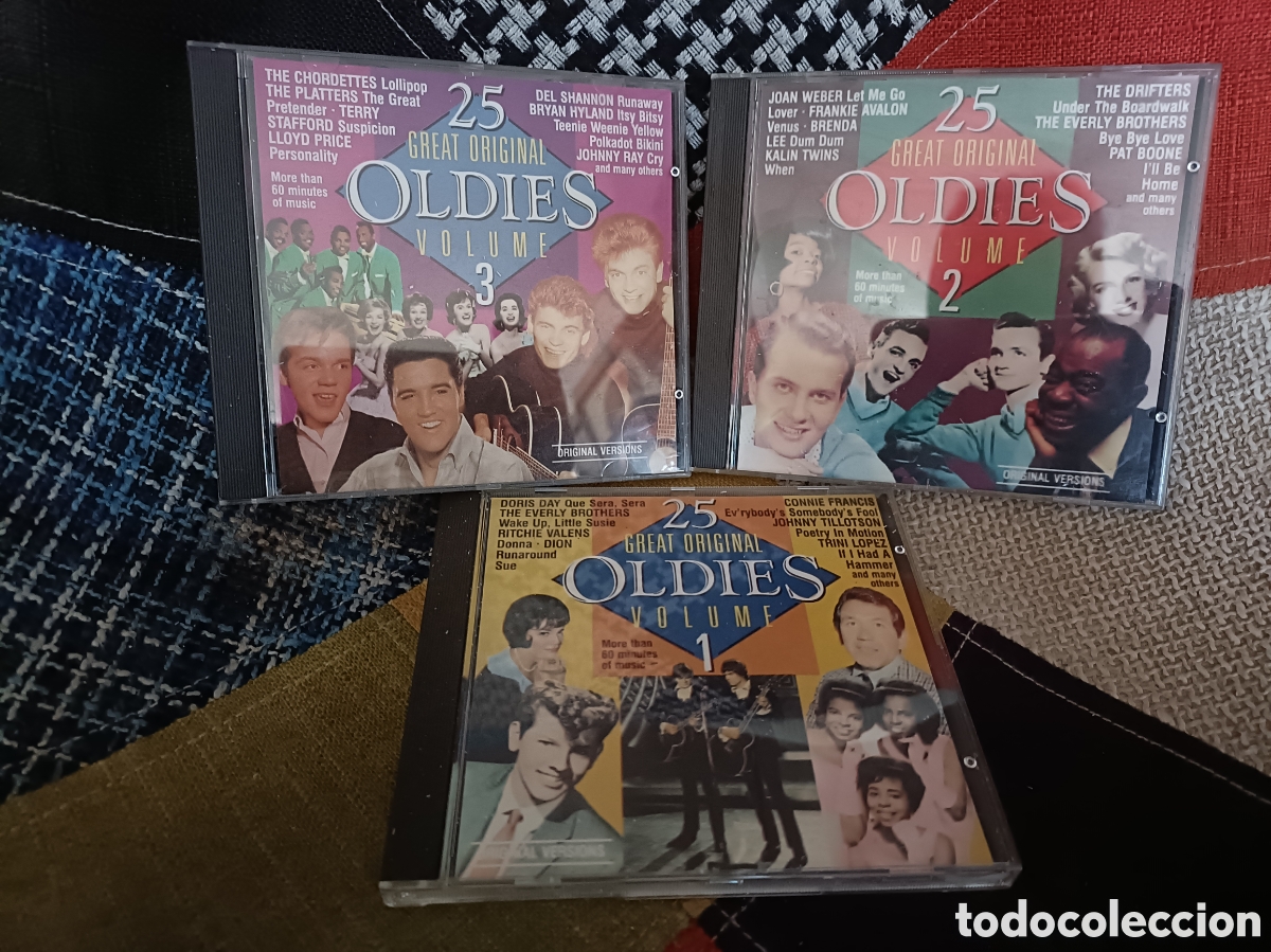 Music CDs: 3 CD 25 Great Original Oldies -Volumen 1, 2 y 3-