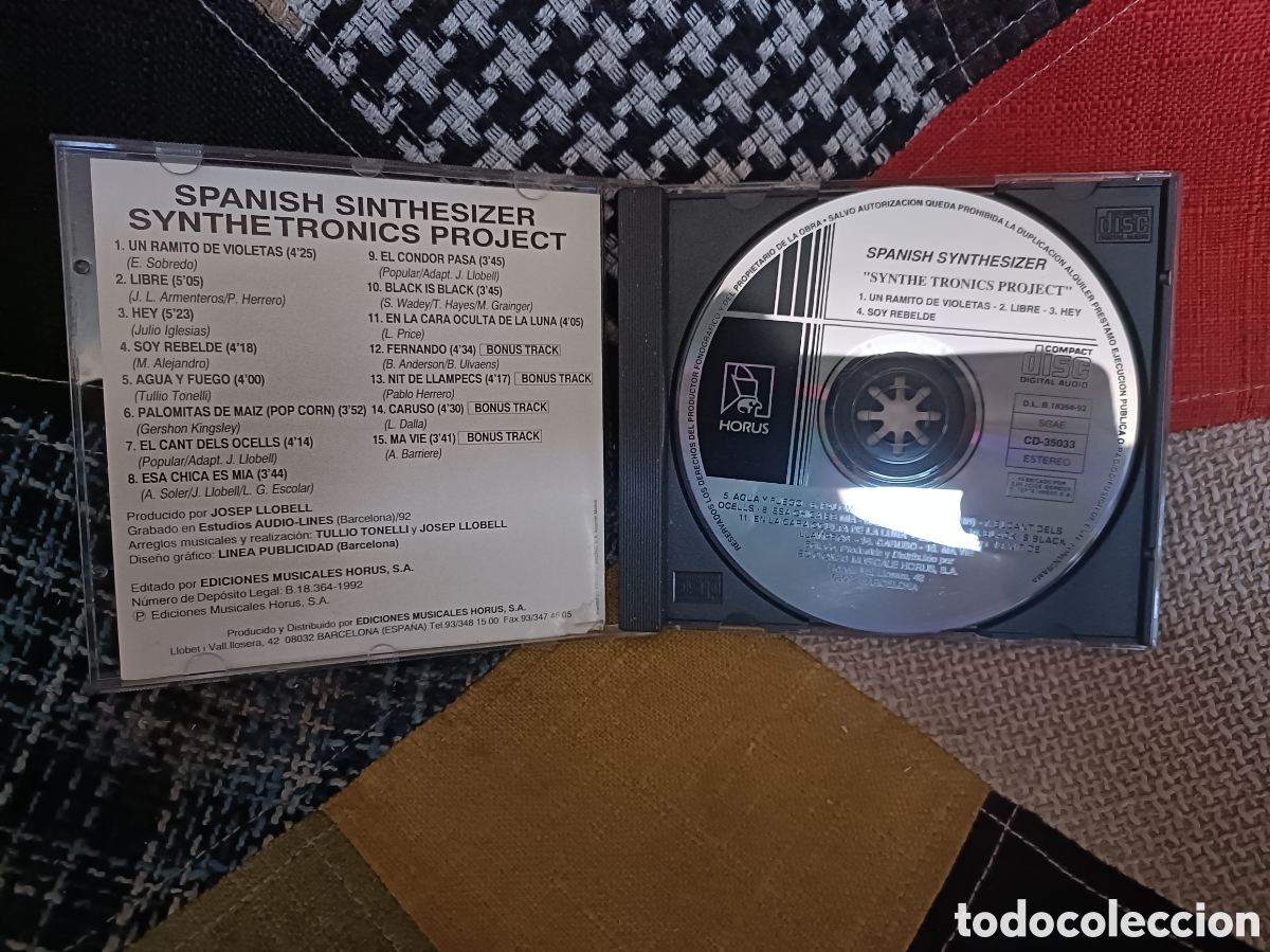 CDs de m&uacute;sica: CD Spanish Synthesizer -Synthetronics Project- - Foto 3