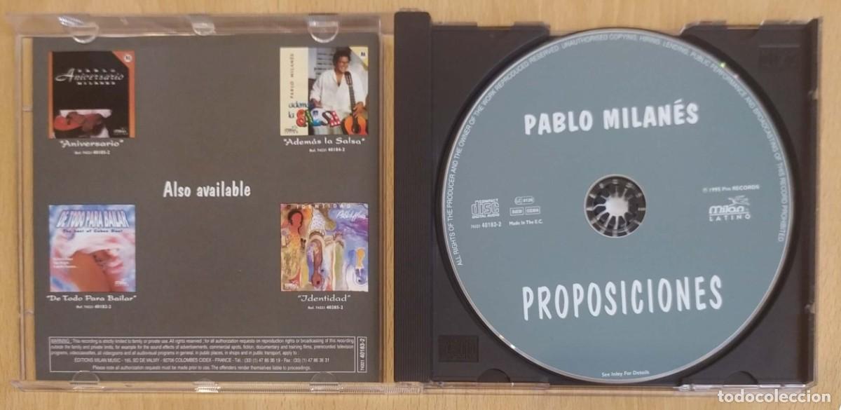 CDs de m&uacute;sica: PABLO MILANES (PROPOSICIONES) CD 1995 - Foto 3