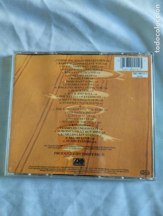 CDs de m&uacute;sica: LED ZEPPELIN REMASTERS 2 CD&acute;S - Foto 2