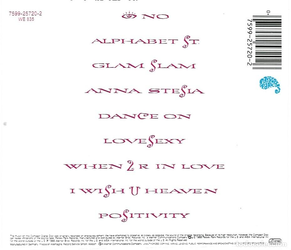 CDs de m&uacute;sica: PRINCE &uml;LOVESEXY&uml; (CD) - Foto 2
