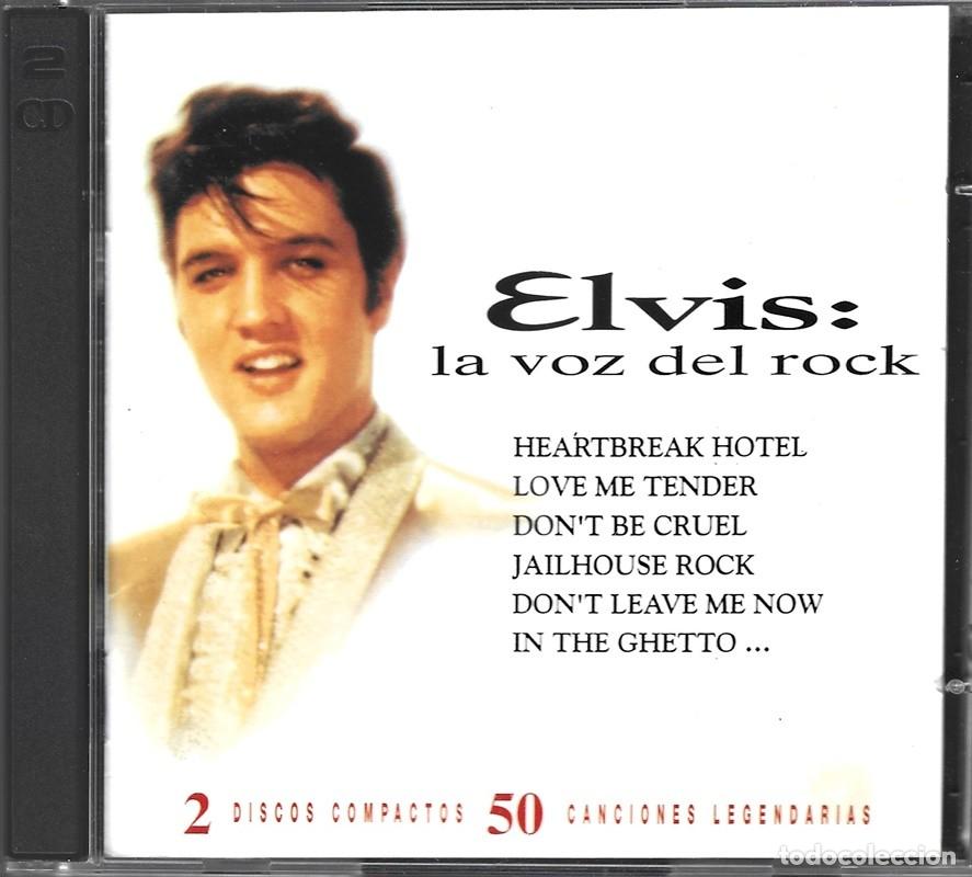 CDs de m&uacute;sica: ELVIS PRESLEY ELVIS: LA VOZ DEL ROCK ( 2 CD) - Foto 1