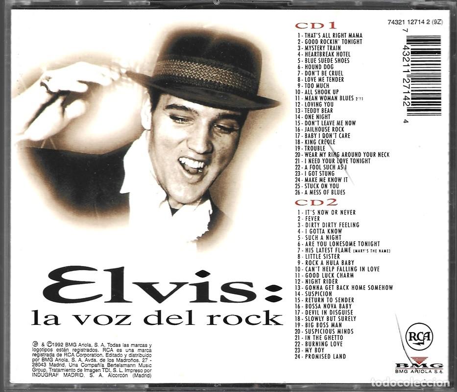 CDs de m&uacute;sica: ELVIS PRESLEY ELVIS: LA VOZ DEL ROCK ( 2 CD) - Foto 2