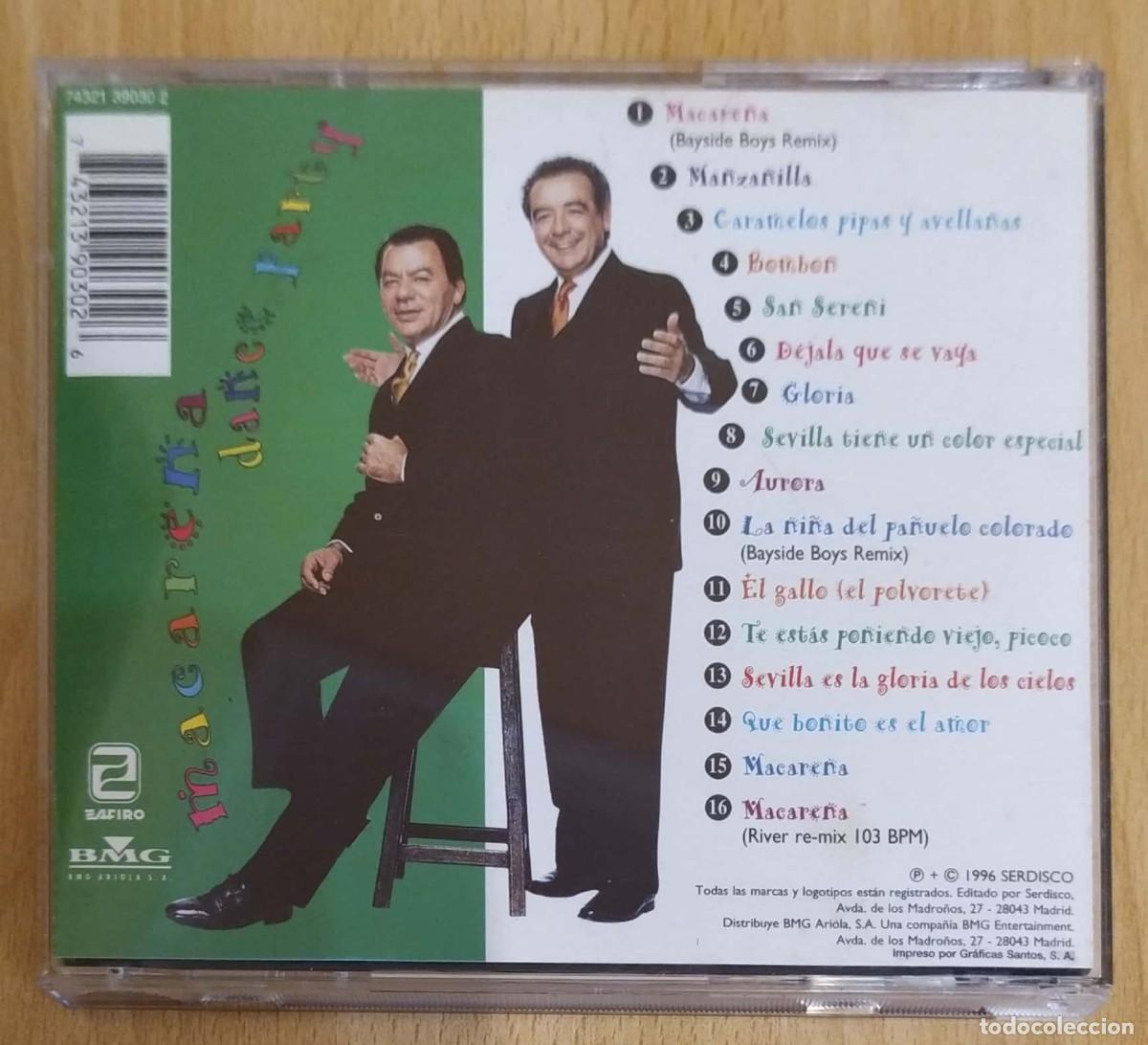 CDs de m&uacute;sica: LOS DEL RIO (MACARENA DANCE PARTY) CD 1996 - Foto 2