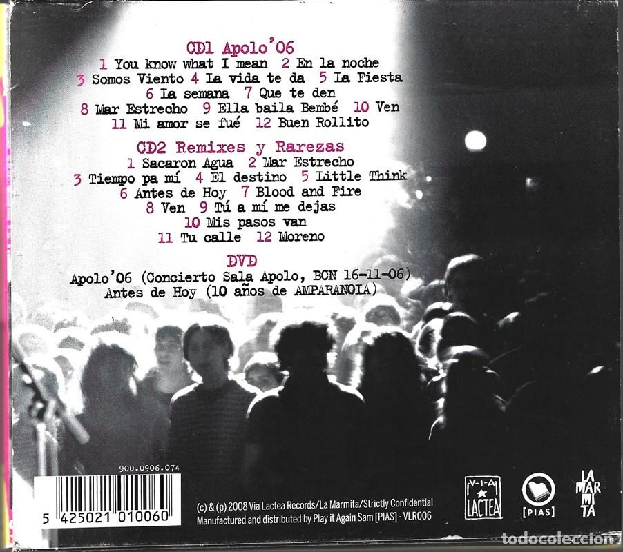 CDs de m&uacute;sica: AMPARANOIA &uml;SEGUIRE CAMINANDO&uml; (2 CD + 1 DVD) - Foto 2