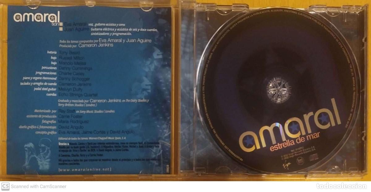 CDs de m&uacute;sica: AMARAL (ESTRELLA DE MAR) CD 2002 - Foto 3