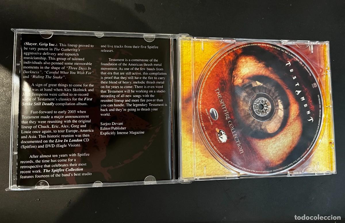 CDs de m&uacute;sica: TESTAMENT THE SPITFIRE COLLECTION CD 2007 - Foto 3