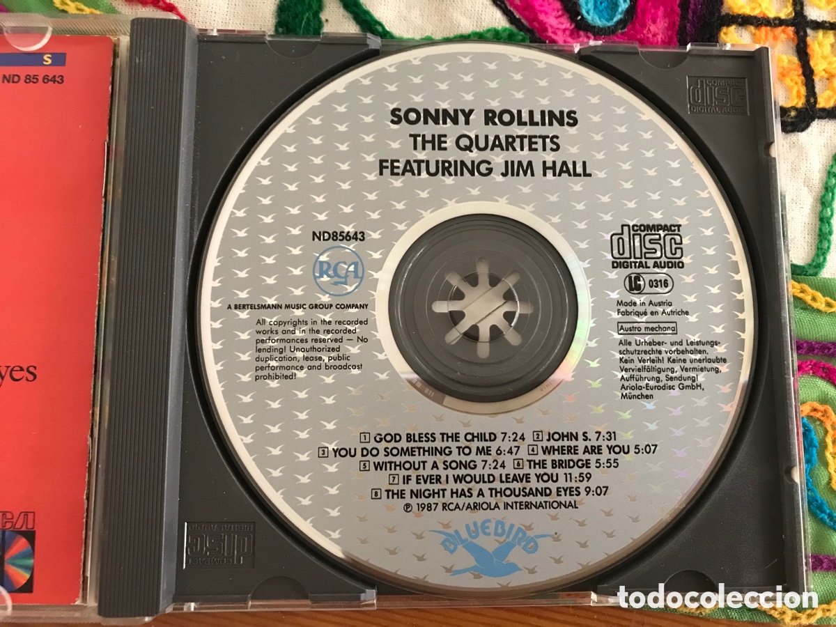 CDs de m&uacute;sica: Sonny Rollins featuring Jim Hall. RCA. The Quartets - Foto 3