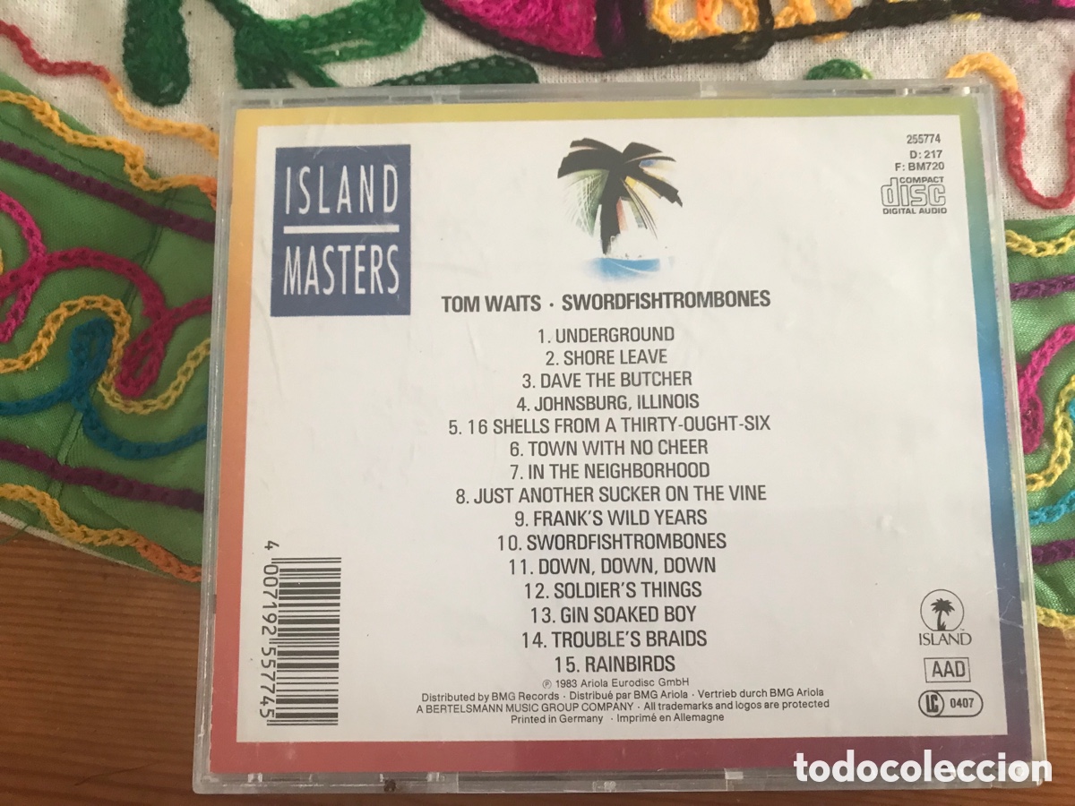 CDs de m&uacute;sica: Tom Waits. Swordfishtrombones. Island. - Foto 2