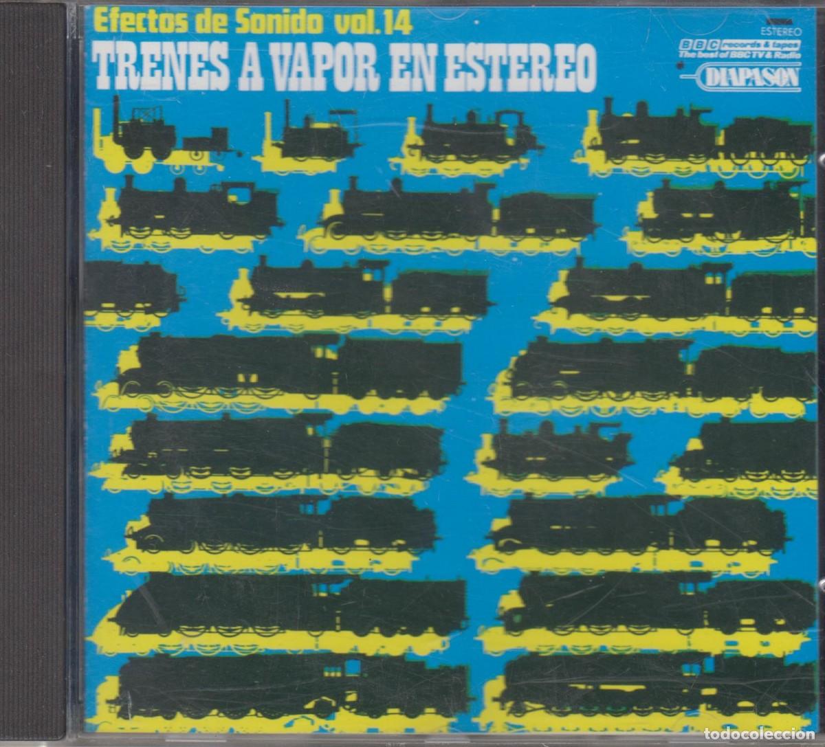 CDs de m&uacute;sica: Efectos de sonido vol. 14 cd Trenes a vapor en est&eacute;reo 1991