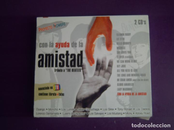 CDs de m&uacute;sica: Con La Ayuda De La Amistad - Tributo A Beatles - doble cd ok 2004 - 25 VERSIONES,